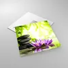 Bilder auf glas - Spa bambus blume wasser - 40x40cm - Produktbild-Vorschau 2