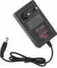 A black battery charger with a European plug and a DC output cable is shown on a white background. Náhled obrázku produktu