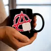 Rotes Anarchie-Symbol Tasse - Rebellisches Design für Produktbild-Vorschau 7