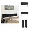 vidaXL Kopfteil mit Ohren Schwarz 147x16x78/88 cm Samt -  Produktbild-Vorschau 1
