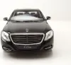 Front view of a black Mercedes S-Class W222 model car. Produktbild-Vorschau