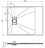 Brodzik Posadzkowy Prysznicowy Prostokątny 100x80x3,2 SMC Podgląd zdjęcia produktu 10