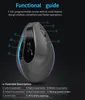 ZELOTES 2.4G bezdrátová myš Vertikální ergonomický optický Náhled obrázku produktu 5