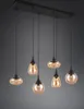 6-lichts hanglamp Lumina met amber glas Productafbeelding-voorbeeld 12