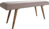 FineBuy gepolsterte Sitzbank 120 cm Massivholz Stoff - Produktbild-Vorschau 6