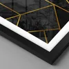 Gerahmtes Poster - Schwarzer Rahmen - Abstraktion Gold Produktbild-Vorschau 2
