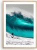 Gerahmtes Poster - Rahmen in heller Eiche - Surfen Welle Produktbild-Vorschau 1