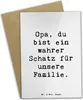 Mr. & Mrs. Panda Glückwunschkarte Spruch Opa Schatz - Weiß Produktbild-Vorschau 1