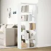 vidaXL Rozdělovač místností knihovna bílá 67x25x161,5 cm Náhled obrázku produktu 4