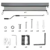 A collection of parts and accessories for a retractable awning, laid out on a light gray background. Náhled obrázku produktu