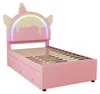 Ulife Kinderbett in Einhornform mit Ausziehbett und Produktbild-Vorschau 7