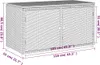 Gartenschrank Grau 110x55x60,5 cm Poly Rattan Produktbild-Vorschau 10