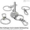 FABACH 10 x Karabiner Schlüsselanhänger mit drehbarem Produktbild-Vorschau 4