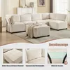 Sweiko 308cm Langes Sofa Modulares 6-Sitzer-Sofa, Produktbild-Vorschau 8