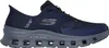 A side view of a blue Skechers shoe on a white background. Voir les images du produit