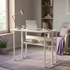 Biurko składane mobilne Spacetronik 120x58 cm białe na Podgląd zdjęcia produktu 6