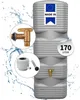 4rain Réservoir Mural QUADRO 170 L, gris béton incl. Aqua Voir les images du produit 1