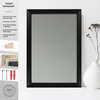 CLAMARO 'ARTUR' Design Wandspiegel Rahmen | Schwarz Matt | Produktbild-Vorschau 2