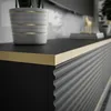 RTV Schrank OXFORD II 135 cm, Schwarz / schwarz matt + Produktbild-Vorschau 2