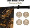 MuchoWow® Wandteppich Wandbehang Marmor - Limette - Schwarz Produktbild-Vorschau 3