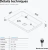doporro Vasque à Encastrer Lavabo Gris Noir Anthracite Mat Voir les images du produit 7