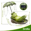 Gartenfiguren, Frosch Figuren Draußen Deko Solar Garten Produktbild-Vorschau 2