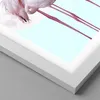 Gerahmtes Poster - Weißer Rahmen - Flamingos Palmen Mond - Produktbild-Vorschau 2