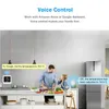 A father and daughter are in a kitchen, interacting with a smart thermostat. Produktbild-Vorschau