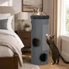 COSTWAY, tiragraffi per gatti a 4 livelli, 113 cm, con 3 Anteprima dell’immagine prodotto 2