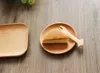 4er Set Snack Tablett Glatte Kanten Vorspeise Display Holz Produktbild-Vorschau 6