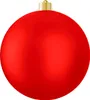 Ornement rond rouge mat 20 cm Voir les images du produit 1
