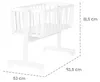 roba detská kolíska vrátane matraca 40 x 90 cm – funkcia Náhľad obrázku produktu 3