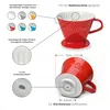 Creano Porzellan Kaffeefilter (rot), Filter Größe 4 für Produktbild-Vorschau 7