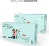 Two boxes of Kinderkraft FLY PLUS balance bikes are shown, one in front of the other. The front box features a child sitting next to the balance bike. The background is white. Anteprima dell’immagine prodotto