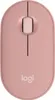 A top-down view of a pink Logitech Pebble 2 M350S wireless mouse. Náhľad obrázku produktu