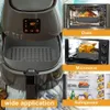 INF Silikonová mísa pro vzduchovou fritézu Šedá 20 cm Náhled obrázku produktu 4