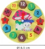 Vzdelávacie drevené triediace hodiny 18 cm + bloky Náhľad obrázku produktu 8