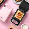 Mini nepřilnavý snídaňový sendvičovač - růžový Náhled obrázku produktu 2