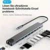 Laptop-Dockingstations, 10 in 1 USB C Hub Adapter, 100W Produktbild-Vorschau 7