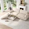 Merax Cloud Sofa 3-Sitzer, Modulares Ecksofa Mit Produktbild-Vorschau 7