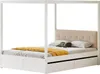 Letto a baldacchino Sweiko 140x200 cm con ampi cassetti e Anteprima dell’immagine prodotto 12