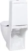 A white ceramic toilet with a closed lid, shown from the front and slightly below. Náhľad obrázku produktu