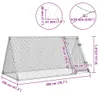 vidaXL Cage à poules argentée 200x105x91 cm Acier galvanisé Voir les images du produit 8