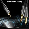 deleyCON 5m 3,5mm Klinke Stereo auf 2x 6,3mm Klinke Mono Produktbild-Vorschau 4