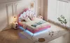 Letto imbottito 140 x 200 cm con testiera a forma di , Anteprima dell’immagine prodotto 15