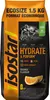 A bag of Isostar Hydrate & Perform orange flavour sports drink mix. Voir les images du produit