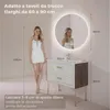 S'AFIELINA Specchio da bagno a LED specchio rotondo da Anteprima dell’immagine prodotto 2