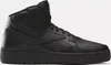A black high-top sneaker is shown against a white background. Produktbild-Vorschau