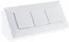 bloc de 3 prises, blanc 250V~/ 16A, montage en saillie avec Voir les images du produit 2