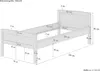 Einzelbett Buche hohes Seniorenbett 100x220 Überlänge Produktbild-Vorschau 4